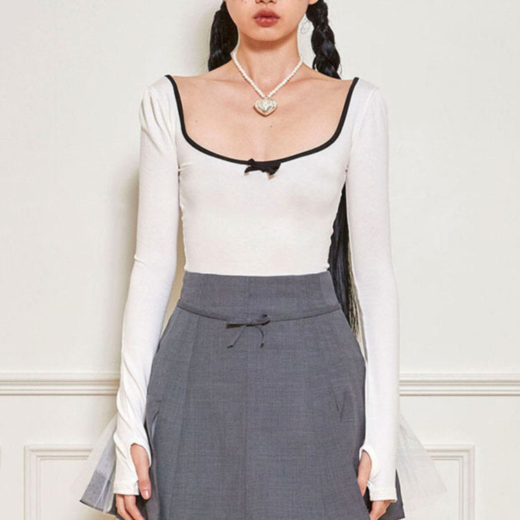 Cute Everyday Outfits, Outfit Inspo Casual Coquette Aesthetic Long Sleeve Top Cute Everyday Outfits, Outfit Inspo Casual Coquette Aesthetic Long Sleeve Top