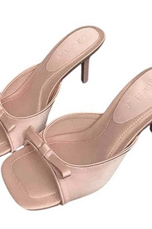 Cute Everyday Outfits, Outfit Inspo Casual Coquette Bow Heeled Mules