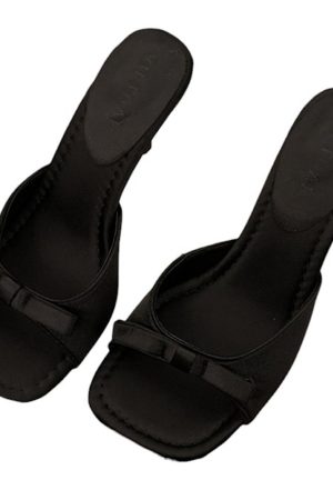 Cute Everyday Outfits, Outfit Inspo Casual Coquette Bow Heeled Mules