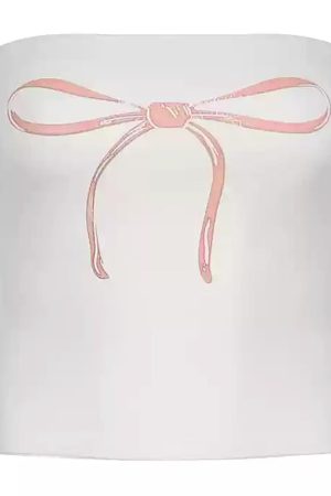 Cute Everyday Outfits, Outfit Inspo Casual Coquette Bow Y2K Tube Top