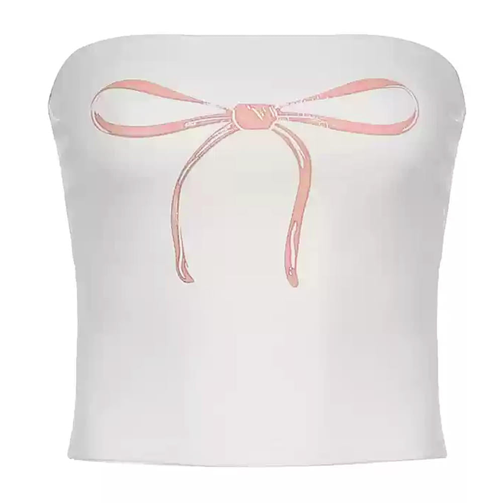 Cute Everyday Outfits, Outfit Inspo Casual Coquette Bow Y2K Tube Top Cute Everyday Outfits, Outfit Inspo Casual Coquette Bow Y2K Tube Top