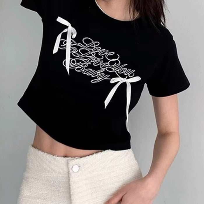 Cute Everyday Outfits, Outfit Inspo Casual Coquette Bows Crop Top Cute Everyday Outfits, Outfit Inspo Casual Coquette Bows Crop Top