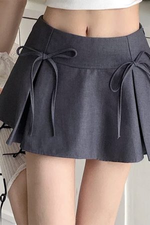 Cute Everyday Outfits, Outfit Inspo Casual Coquette Bows Pleated Mini Skirt