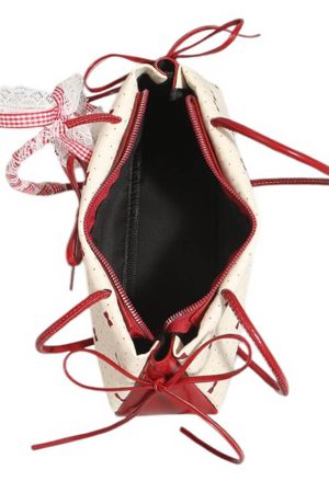 Cute Everyday Outfits, Outfit Inspo Casual Coquette Charm Bow Shoulder Bag
