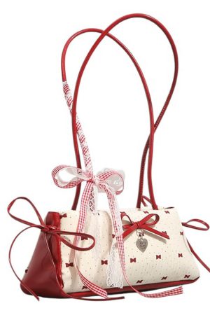 Cute Everyday Outfits, Outfit Inspo Casual Coquette Charm Bow Shoulder Bag