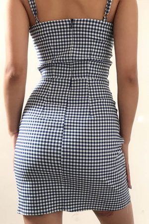 Cute Everyday Outfits, Outfit Inspo Casual Coquette Gingham Slip Dress