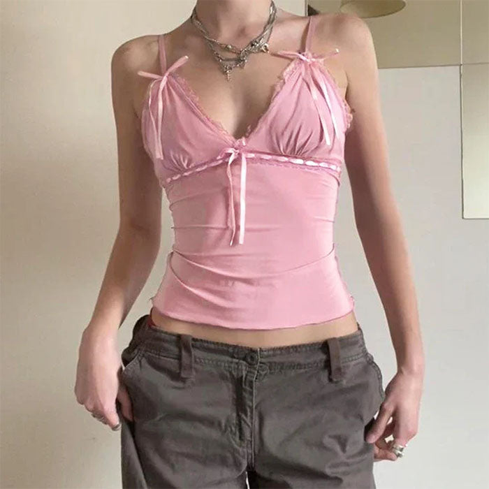 Cute Everyday Outfits, Outfit Inspo Casual Coquette Girl Pink Bow Lace Top Cute Everyday Outfits, Outfit Inspo Casual Coquette Girl Pink Bow Lace Top