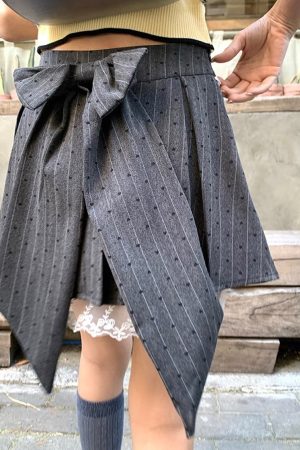 Cute Everyday Outfits, Outfit Inspo Casual Coquette Lace Bow Pleated Skirt