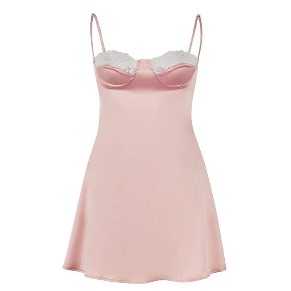 Cute Everyday Outfits, Outfit Inspo Casual Coquette Lace Cami Mini Dress