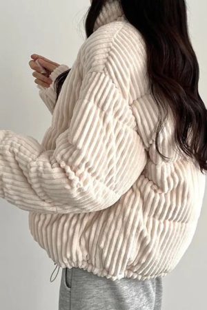 Cute Everyday Outfits, Outfit Inspo Casual Corduroy Puffer Jacket