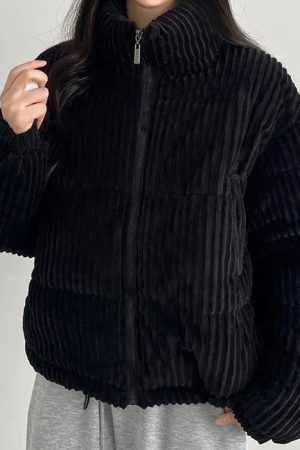 Cute Everyday Outfits, Outfit Inspo Casual Corduroy Puffer Jacket