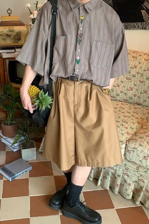 Cute Everyday Outfits, Outfit Inspo Casual Cottage Floral Embroidery Striped Shirt