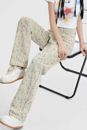 Cute Everyday Outfits, Outfit Inspo Casual Cottagecore Aesthetic Floral Pants