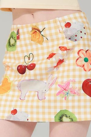 Cute Everyday Outfits, Outfit Inspo Casual Cottagecore Aesthetic Gingham Skirt