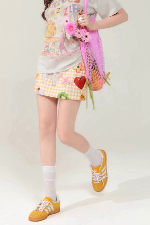 Cute Everyday Outfits, Outfit Inspo Casual Cottagecore Aesthetic Gingham Skirt