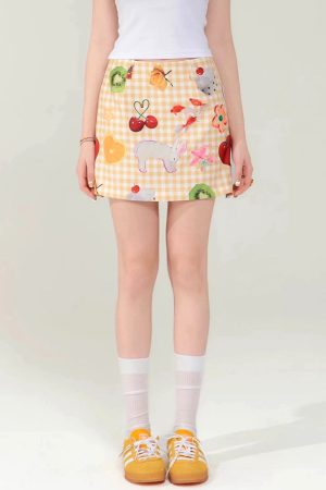 Cute Everyday Outfits, Outfit Inspo Casual Cottagecore Aesthetic Gingham Skirt