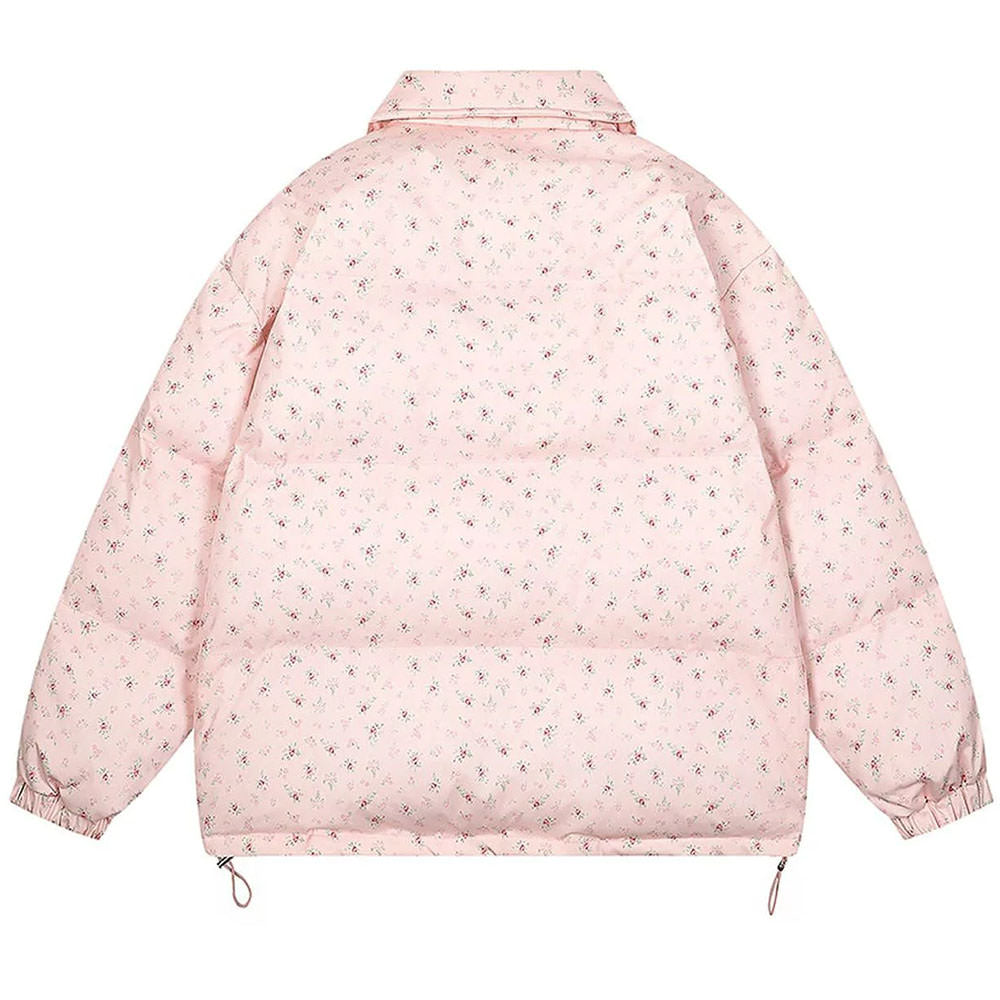 Cute Everyday Outfits, Outfit Inspo Casual Cottagecore Cream Floral Padded Jacket Cute Everyday Outfits, Outfit Inspo Casual Cottagecore Cream Floral Padded Jacket