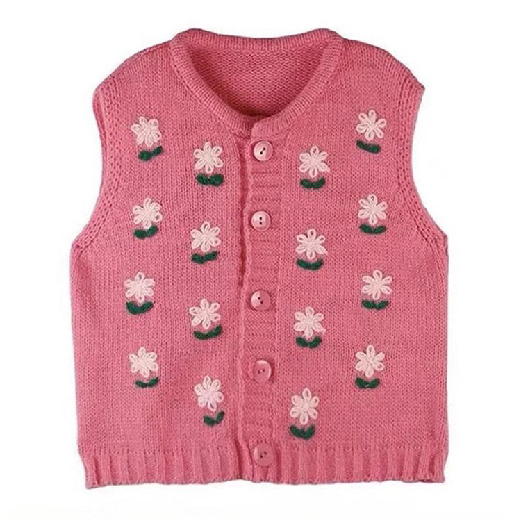 Cute Everyday Outfits, Outfit Inspo Casual Cottagecore Floral Embroidered Knit Vest