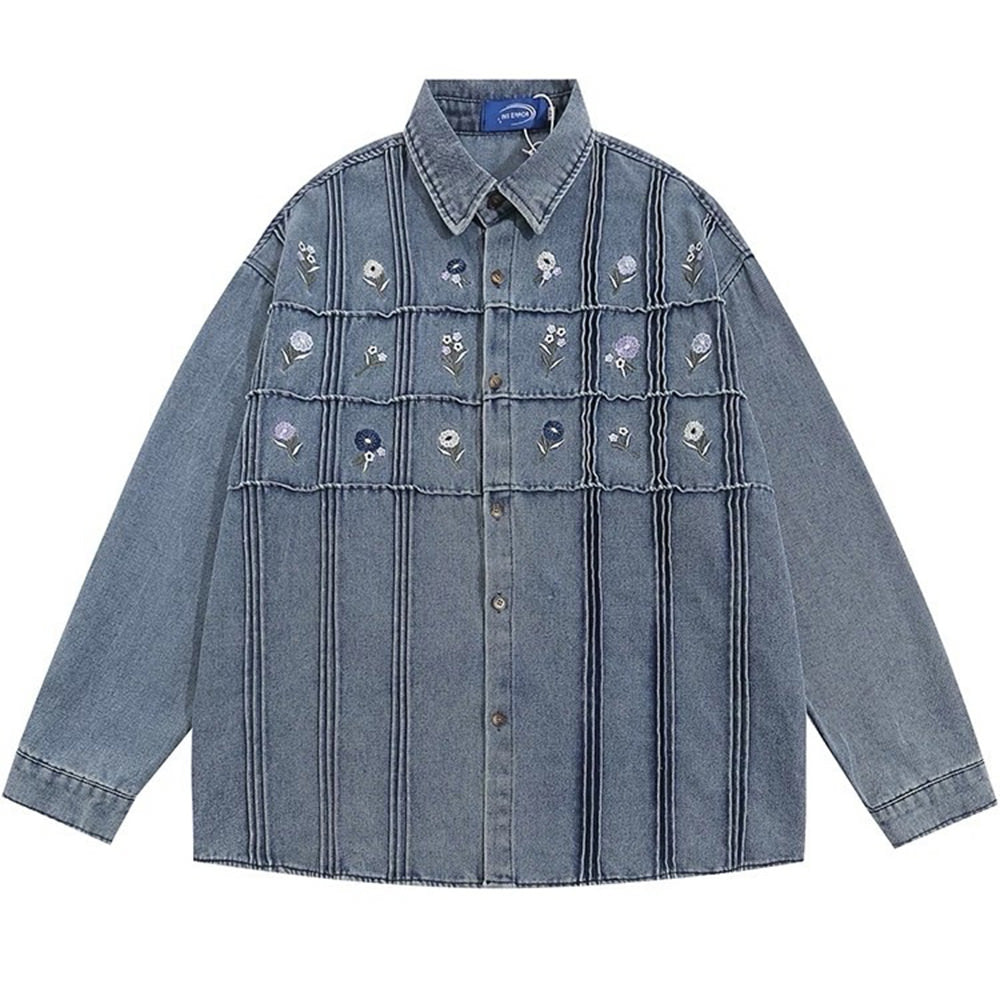 Cute Everyday Outfits, Outfit Inspo Casual Cottagecore Floral Embroidery Denim Jacket Cute Everyday Outfits, Outfit Inspo Casual Cottagecore Floral Embroidery Denim Jacket