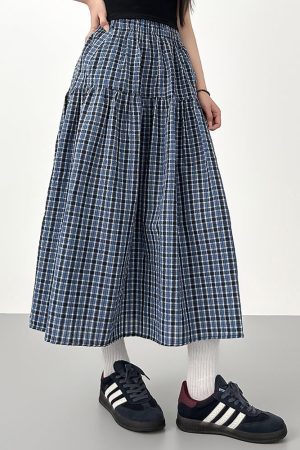 Cute Everyday Outfits, Outfit Inspo Casual Cottagecore Gingham Maxi Skirt