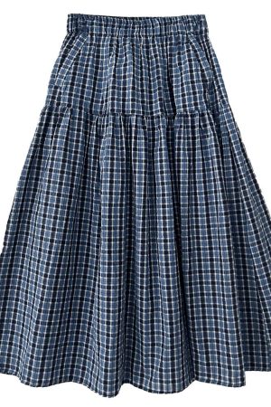 Cute Everyday Outfits, Outfit Inspo Casual Cottagecore Gingham Maxi Skirt
