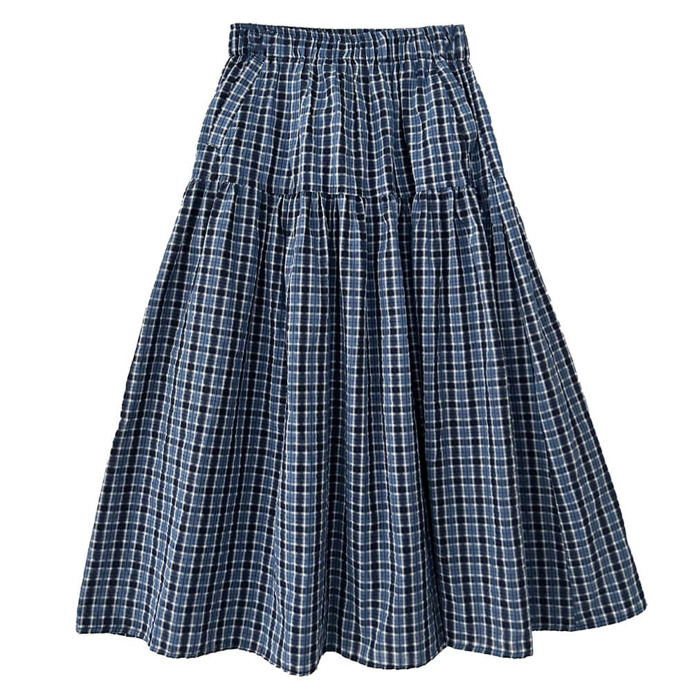 Cute Everyday Outfits, Outfit Inspo Casual Cottagecore Gingham Maxi Skirt