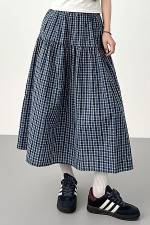 Cute Everyday Outfits, Outfit Inspo Casual Cottagecore Gingham Maxi Skirt