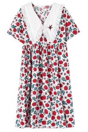 Cute Everyday Outfits, Outfit Inspo Casual Cottagecore Oversized Collar Dress