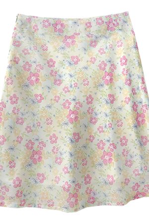Cute Everyday Outfits, Outfit Inspo Casual Cottagecore Sheer Floral Print Skirt