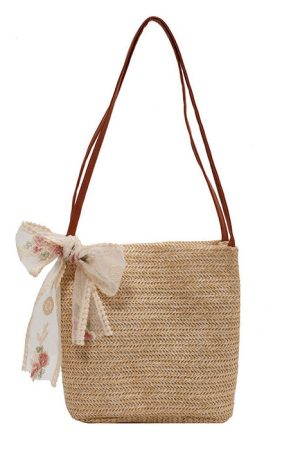 Cute Everyday Outfits, Outfit Inspo Casual Cottagecore Straw Bag