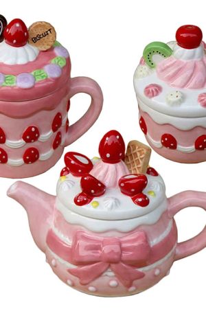 Cute Everyday Outfits, Outfit Inspo Casual Cottagecore Strawberry Cookies Ceramic Mug