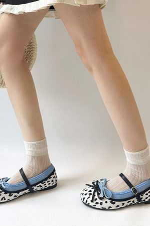 Cute Everyday Outfits, Outfit Inspo Casual Cow Print Mary Jane Ballet Flats