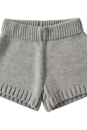 Cute Everyday Outfits, Outfit Inspo Casual Cozy Days Knit Mini Shorts