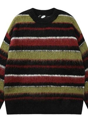 Cute Everyday Outfits, Outfit Inspo Casual Cozy Reading Striped Oversized Sweater