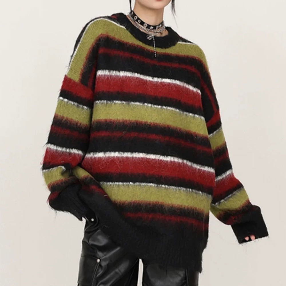 Cute Everyday Outfits, Outfit Inspo Casual Cozy Reading Striped Oversized Sweater Cute Everyday Outfits, Outfit Inspo Casual Cozy Reading Striped Oversized Sweater