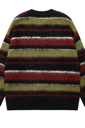 Cute Everyday Outfits, Outfit Inspo Casual Cozy Reading Striped Oversized Sweater