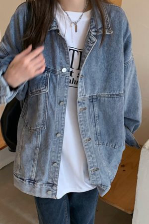 Cute Everyday Outfits, Outfit Inspo Casual Cozy Up Asymmetrical Denim Jacket