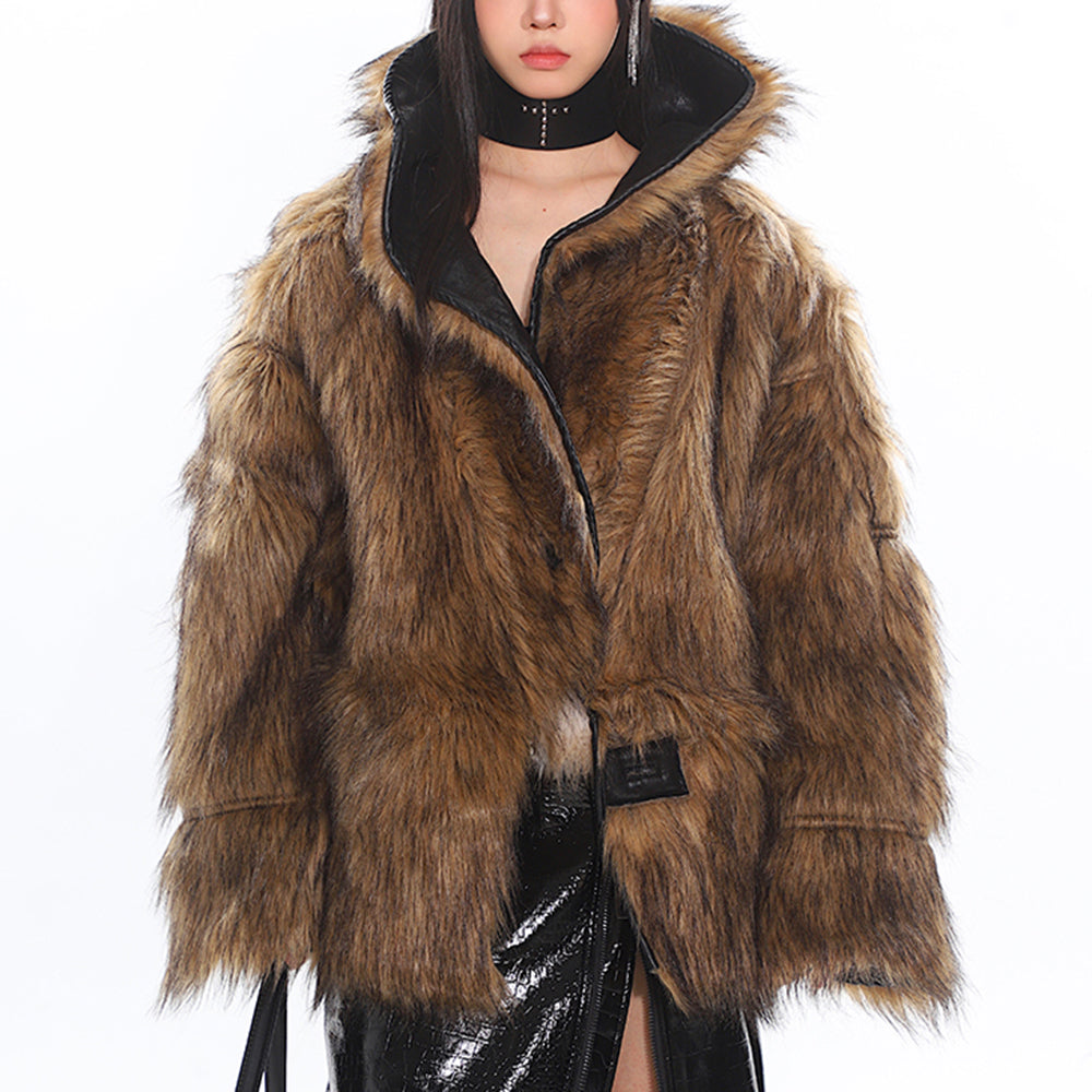 Cute Everyday Outfits, Outfit Inspo Casual Crime Time Reversible Fur Jacket