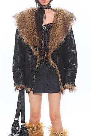 Cute Everyday Outfits, Outfit Inspo Casual Crime Time Reversible Fur Jacket