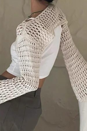 Cute Everyday Outfits, Outfit Inspo Casual Crochet Bolero Shrug Top