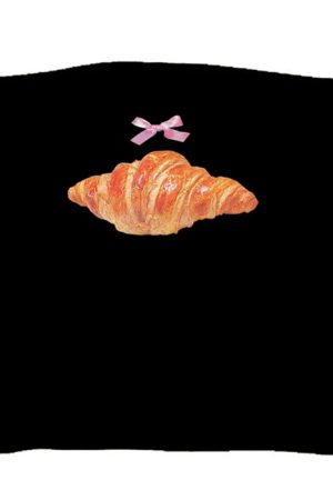 Cute Everyday Outfits, Outfit Inspo Casual Croissant Print Tube Top