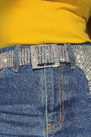 Cute Everyday Outfits, Outfit Inspo Casual Crystal Chain Belt