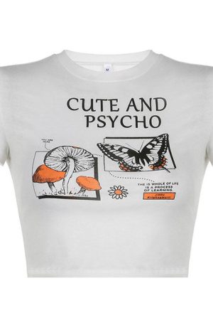 Cute Everyday Outfits, Outfit Inspo Casual Cute and Psycho Crop Top