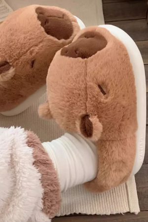 Cute Everyday Outfits, Outfit Inspo Casual Cute Capybara Slippers