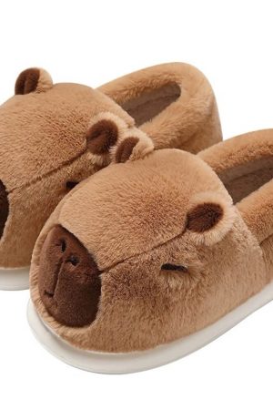 Cute Everyday Outfits, Outfit Inspo Casual Cute Capybara Slippers