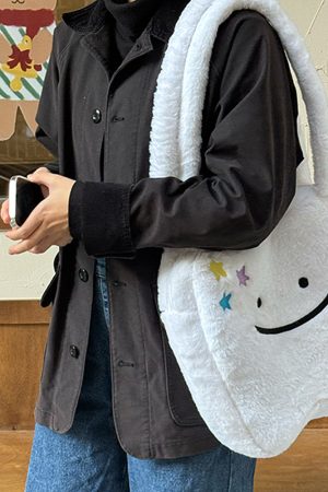 Cute Everyday Outfits, Outfit Inspo Casual Cute Tooth Plush Tote