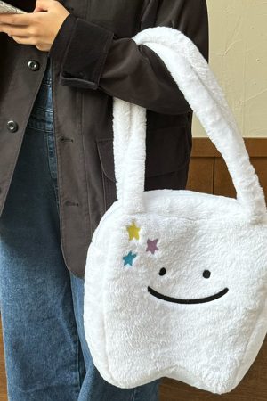 Cute Everyday Outfits, Outfit Inspo Casual Cute Tooth Plush Tote