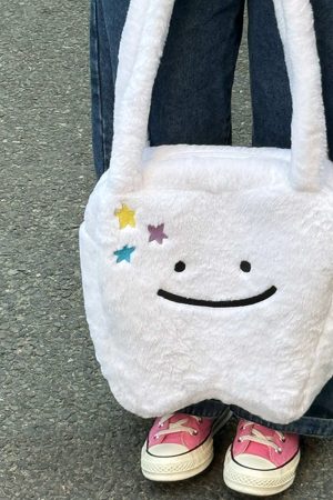 Cute Everyday Outfits, Outfit Inspo Casual Cute Tooth Plush Tote