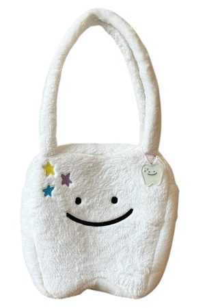 Cute Everyday Outfits, Outfit Inspo Casual Cute Tooth Plush Tote