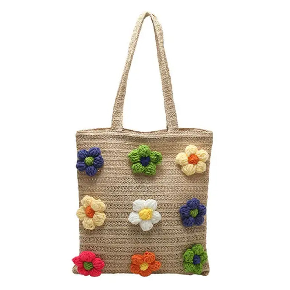 Cute Everyday Outfits, Outfit Inspo Casual Daisy Crochet Tote Bag